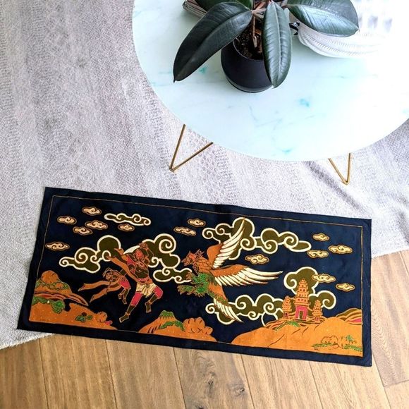 Vintage Asian Textile/Tapestry - Picture 2 of 5
